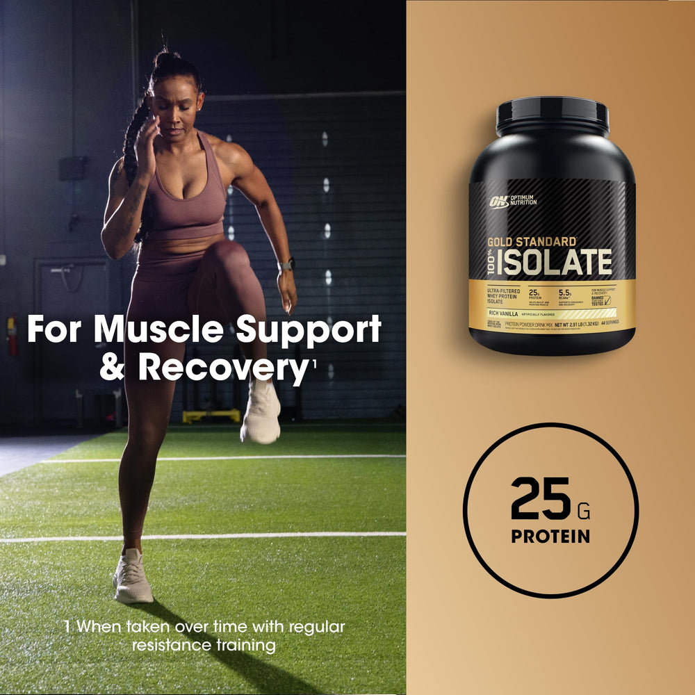 Optimum Nutrition cucharada medidora con polvo para control exacto de porción