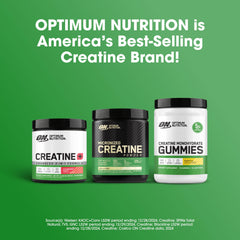 Optimum Nutrition estilo de vida: gomitas junto a botella y zapatillas para viajes