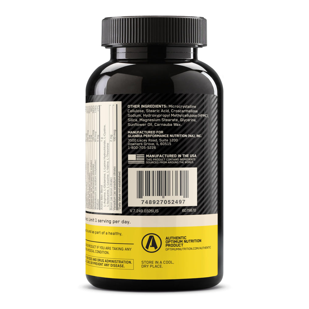 Optimum Nutrition Opti-Men extractos botánicos en detalle que complementan la fórmula