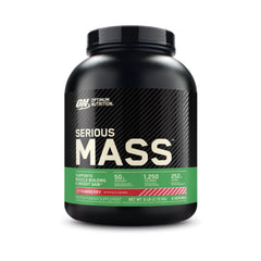Optimum Nutrition frasco frontal mostrando etiqueta y beneficio aporte calórico