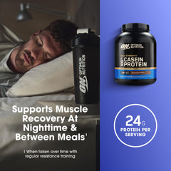 Optimum Nutrition shaker en acción mostrando mezcla sin grumos y conveniencia