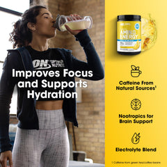 Optimum Nutrition recuperación tras ejercicio con bebida y sensación de alivio