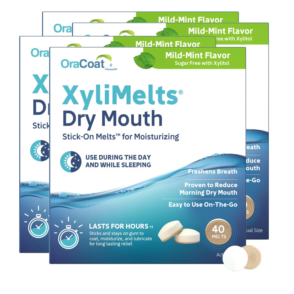 Oracoat XyliMelts frente del empaque mostrando alivio prolongado