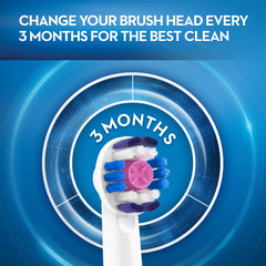Oral-B envase con tres cabezales 3D White listo para reemplazos regulares