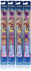 Oral-B cepillo Disney Princess vista frontal paquete de seis motiva el cepillado