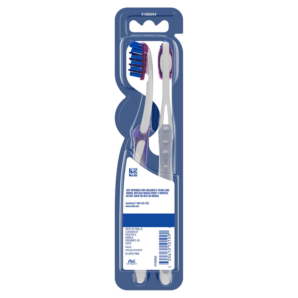 Oral-B cerdas de pulido en close-up para pulir manchas superficiales