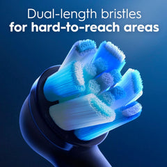 Oral-B escala comparativa para apreciar tamaño del cabezal