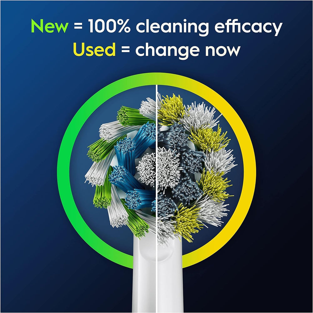 Oral-B comparación de tamaño en mano que muestra ajuste seguro