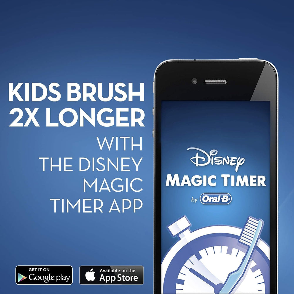 Oral-B pantalla app Disney MagicTimer que alienta 2 minutos