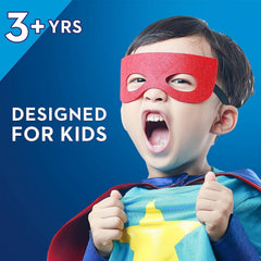 Oral-B familia con niños cepillando, promueve hábito divertido y tiempo recomendado