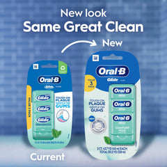 Oral-B hilo junto a un cepillo para comparar tamaño y uso complementario
