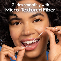 Oral-B etiqueta con ingredientes resaltando ausencia de PTFE y PFAS