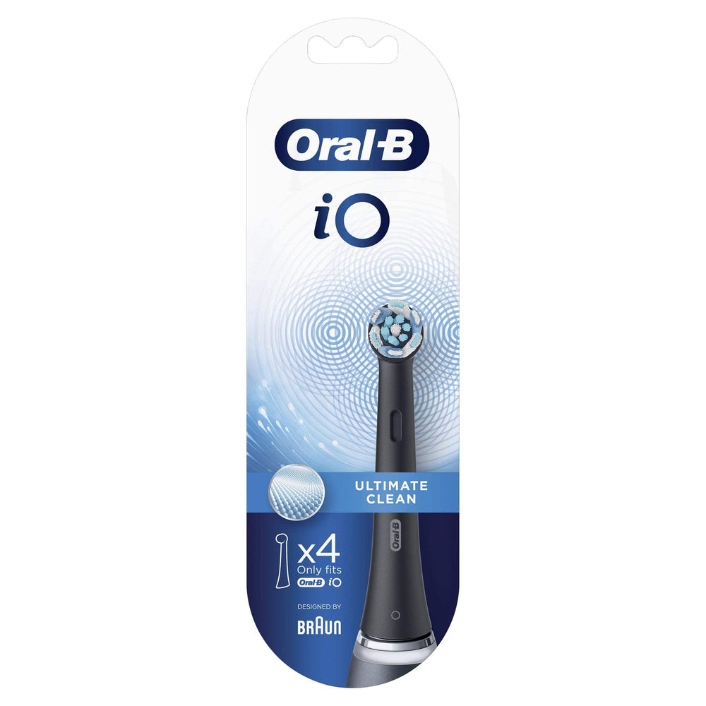 Oral‑B cabezal frontal mostrando cerdas para limpieza profunda y mejor eliminación de placa