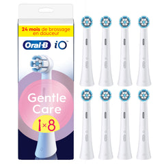 Oral-B cabezal frontal mostrando forma redonda y limpieza precisa