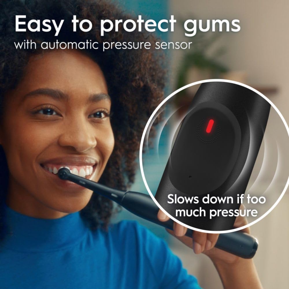 Pantalla y temporizador del Oral-B iO2 mostrando avisos cada 30 segundos
