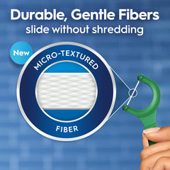 Oral-B detalle de la fibra microtexturizada que resiste deshilachado y limpia eficazmente