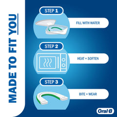 Protector Oral-B en mano para apreciar tamaño y facilidad de uso