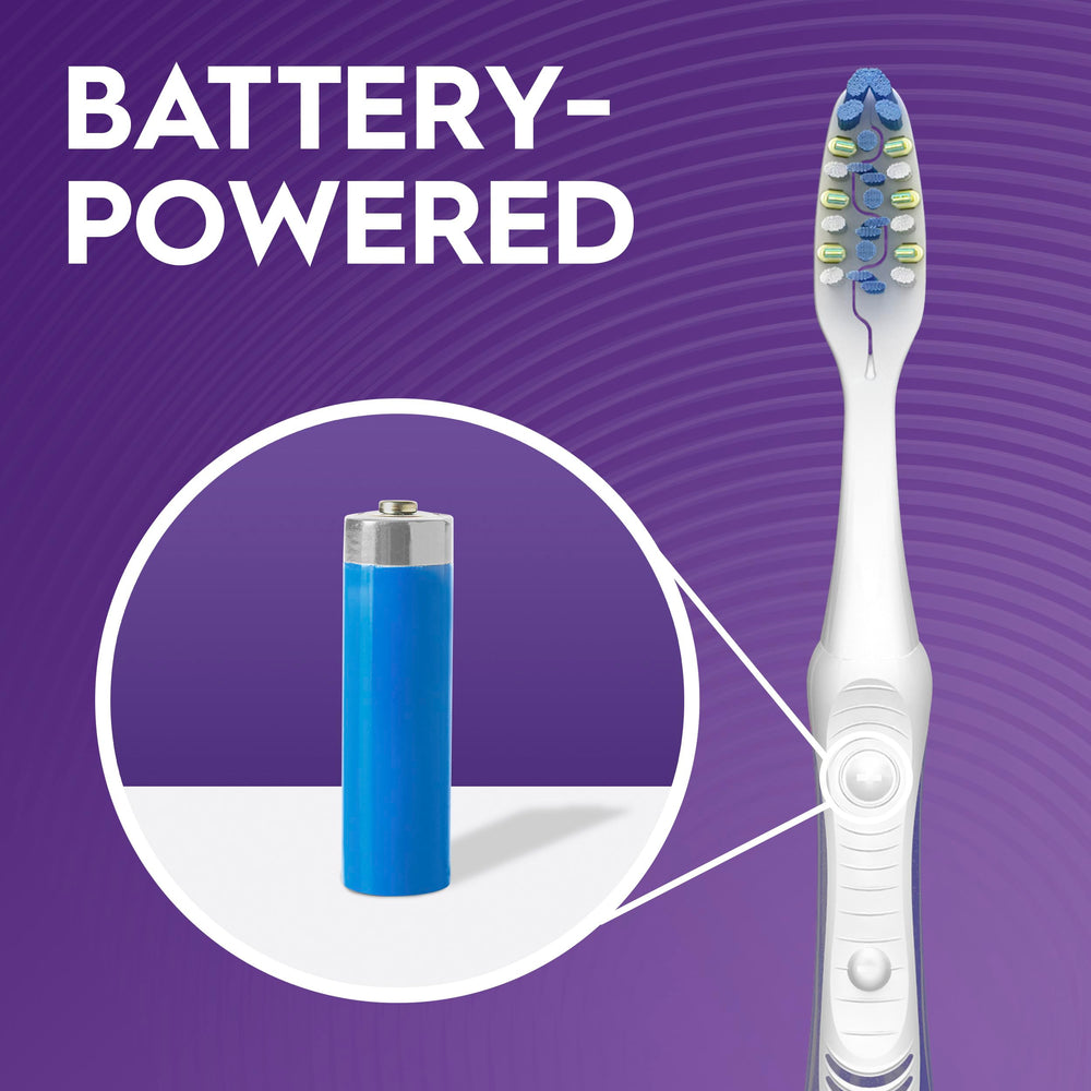 Oral-B Pulsar comparación de tamaño en mano, portátil para viajar