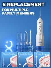 Oralfree en baño demostrando resistencia IPX7 y uso seguro en ducha