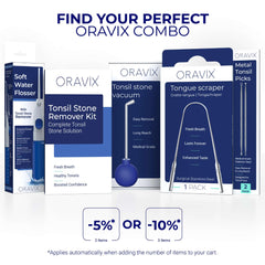 ORAVIX producto en entorno de viaje, higiene tonsilar práctica fuera de casa