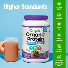 Orgain uso en oficina como snack rápido y nutritivo entre reuniones