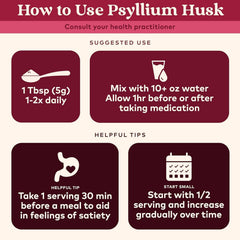Vaso con batido mezclado con psyllium ORGANIC INDIA mostrando uso fácil y aporte de fibra