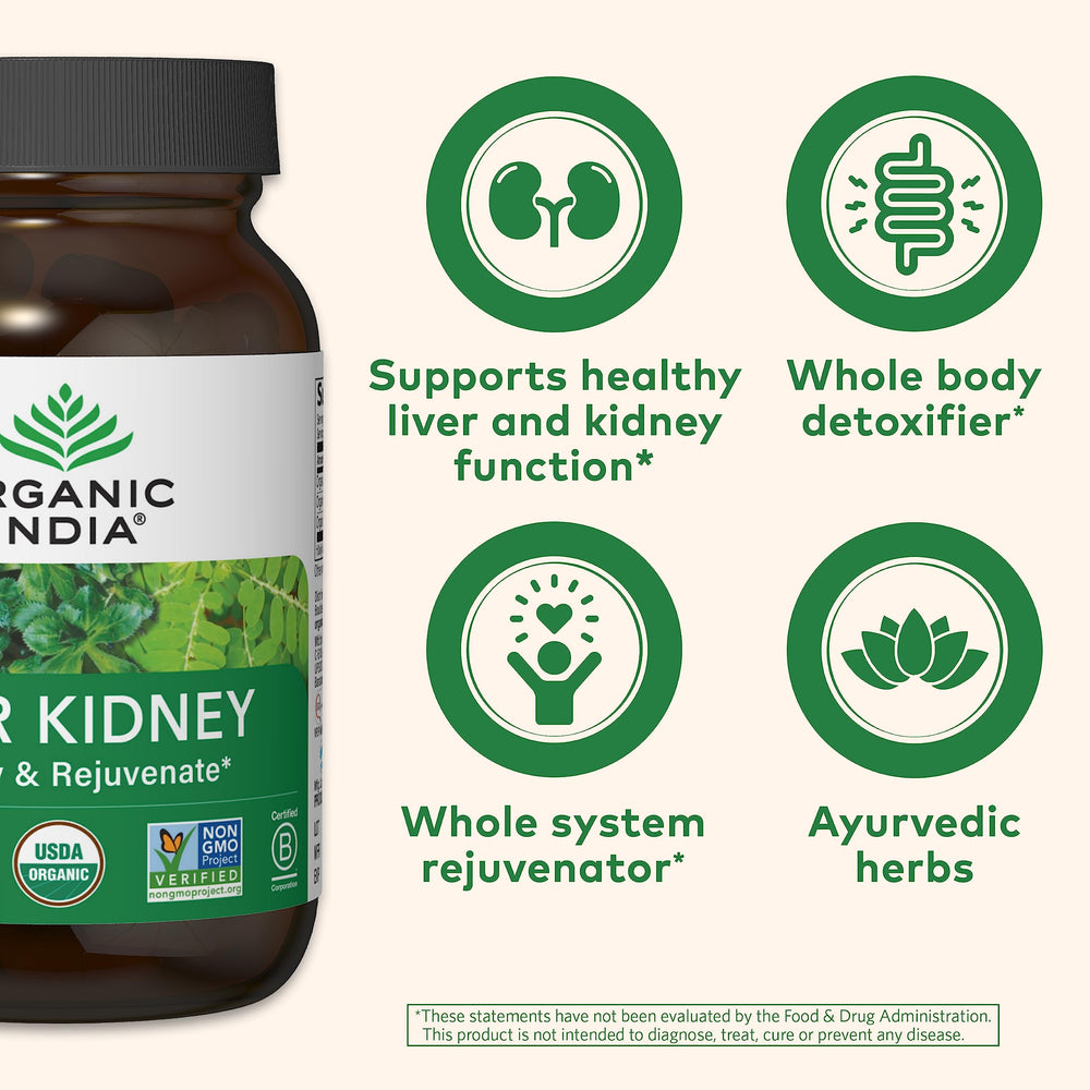 Organic India Punarnava Bumyamalyaki Katuki herbs, core ingredients for daily wellness.