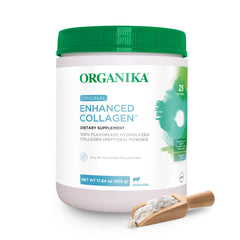 Organika envase frontal mostrando el diseño y tamaño, facilitate elección