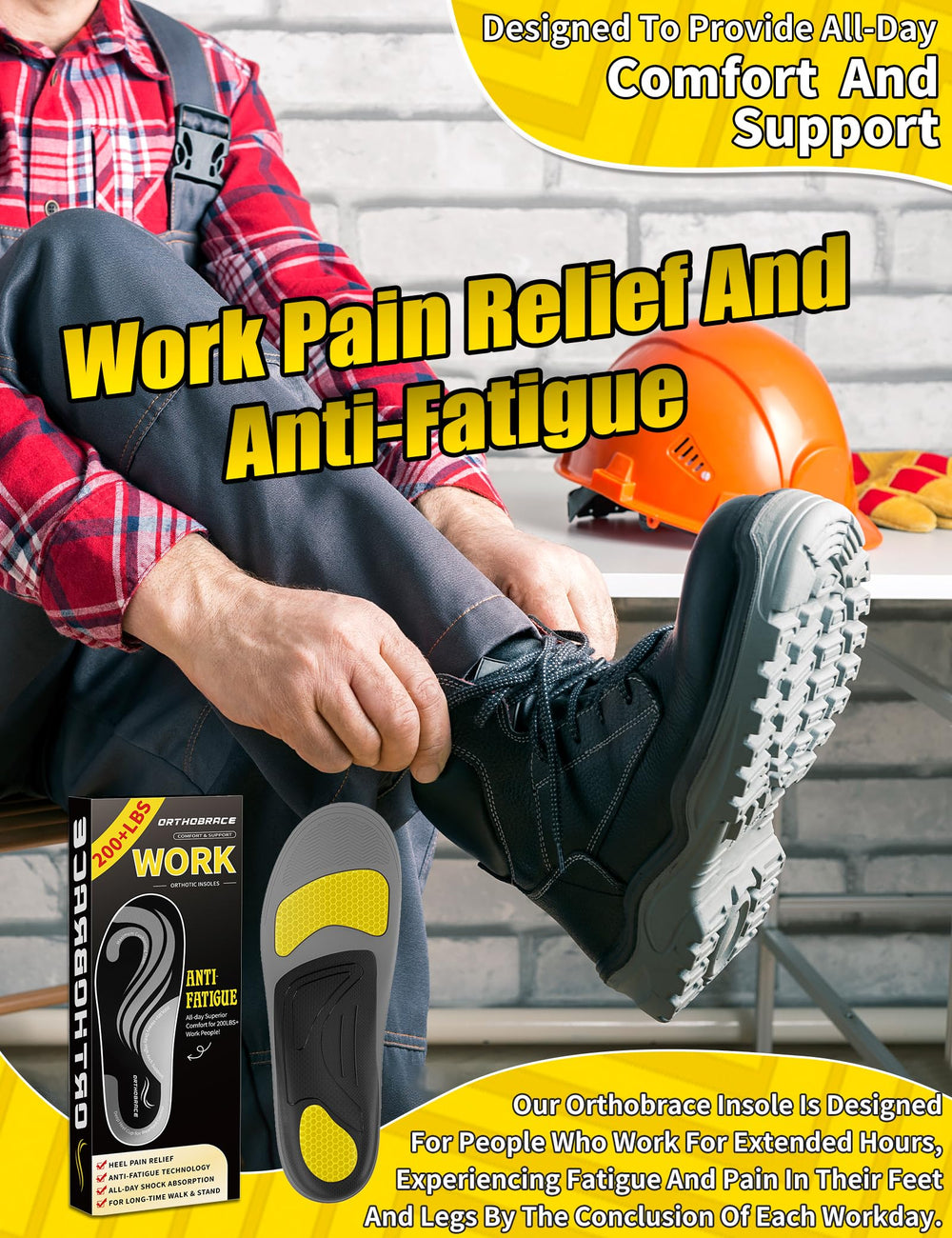 Orthobrace primer plano del gel de talón para absorber impactos