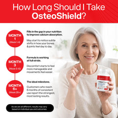 OsteoShield persona caminando con movilidad mejorada gracias al suplemento