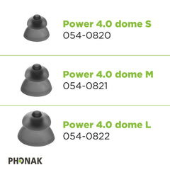 Otto Tech Phonak comparación de tamaño para confirmar 0,45 pulg precisión