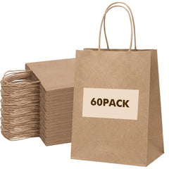 OUTUXED bolsa kraft frontal mostrando acabado limpio y práctico
