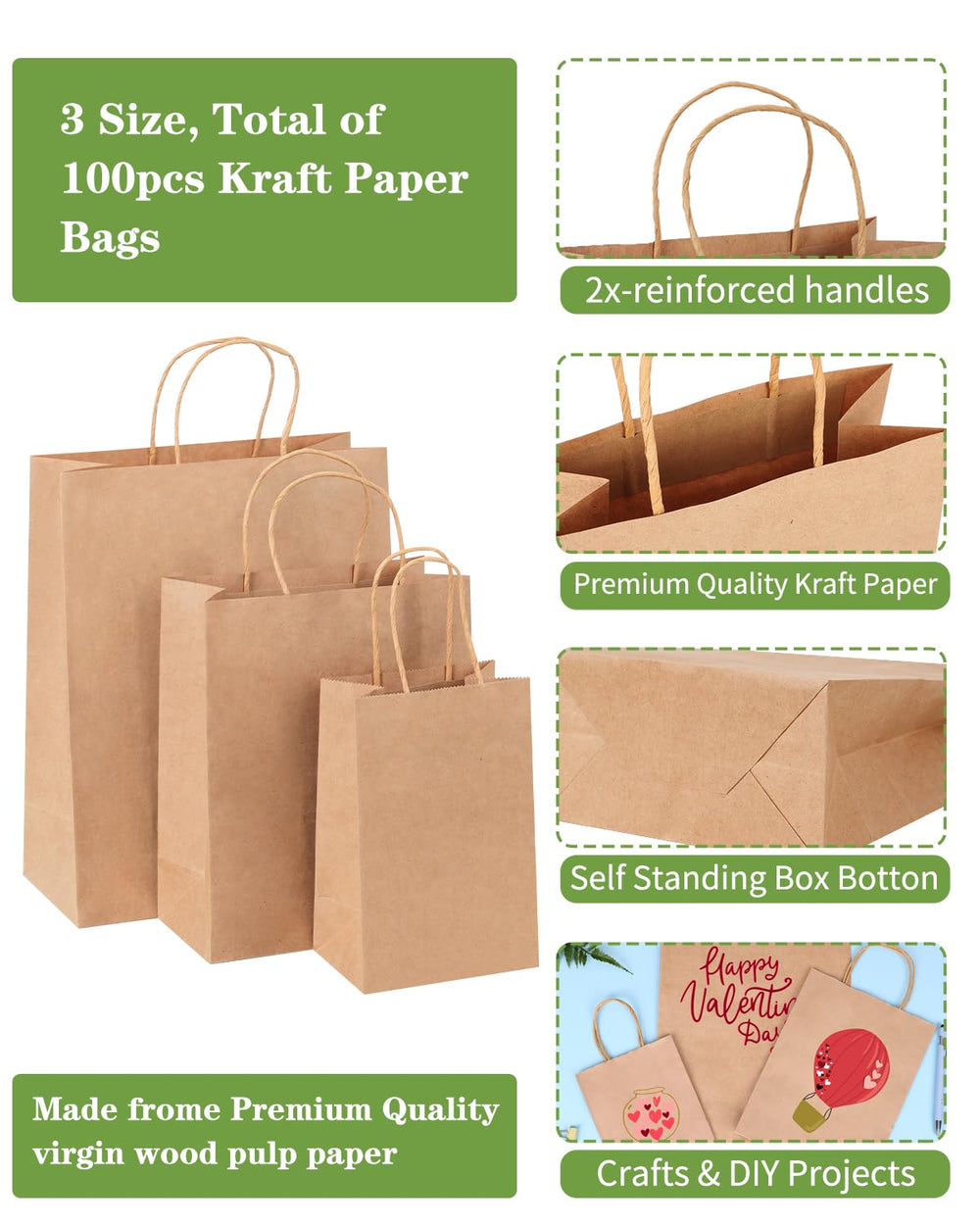 OUTUXED textura papel kraft sin olor, superficie perfecta para personalizar