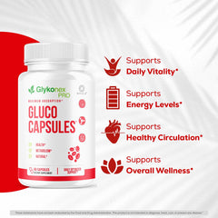 OVICIA cápsula de Gluco Capsules en primer plano demostrando facilidad de ingestión