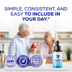 OVICIA Glucozen Drops cuello de botella abierto para ver dosificador