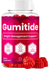 OVICIA frasco frontal de Gumitide Gummies mostrando 60 unidades y conveniencia