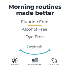 Oxyfresh junto a cepillo y jabón, complemento de higiene diaria