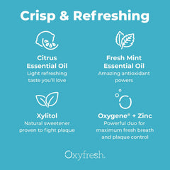 Escena de baño con Oxyfresh en estante transmitiendo frescura diaria