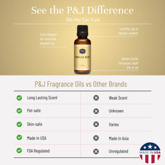 P&J Trading gota de aceite vainilla textura concentrada y rica