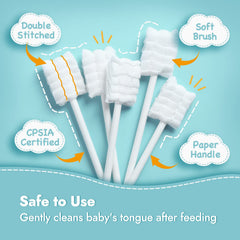 Papablic mango flexible que facilita acceso a toda la boca del bebé