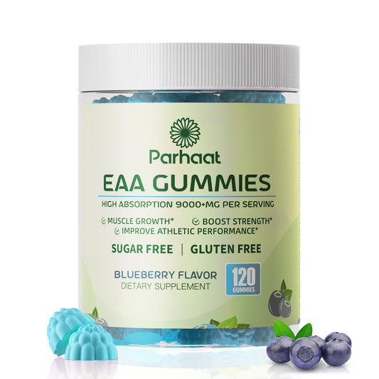 Parhaat EAA Gomitas Arándano: frasco listo para entrenamiento