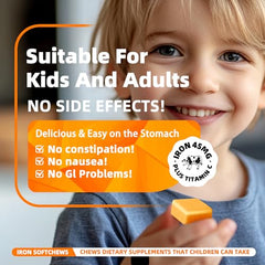 Parhaat hierro con vitamina C, favorece la absorción y sabor agradable.