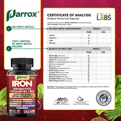 Parrox sellos de certificación y origen USA garantizando control de calidad