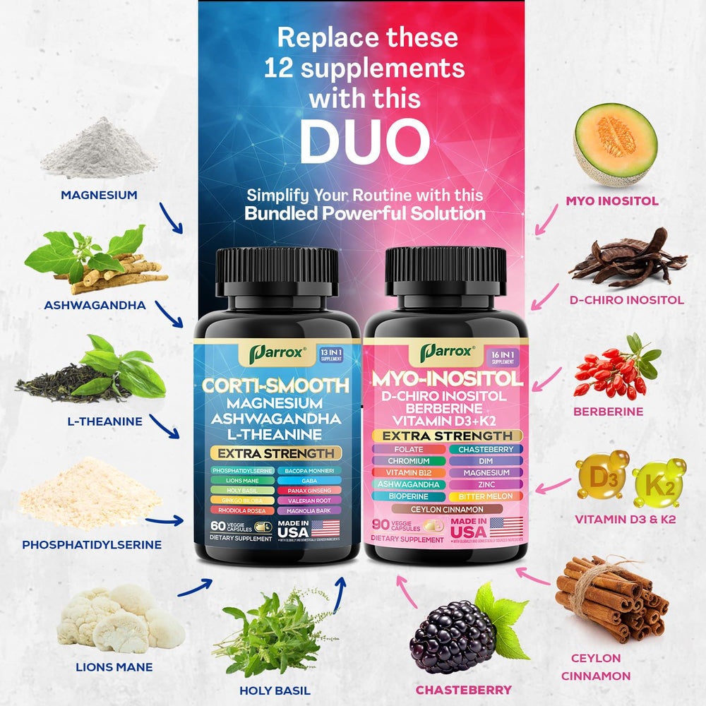 Parrox gominolas con ashwagandha y L-teanina para relajación y concentración suave.