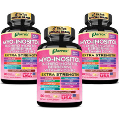 Parrox Myo-Inositol: envase frontal para apoyo diario y equilibrio.