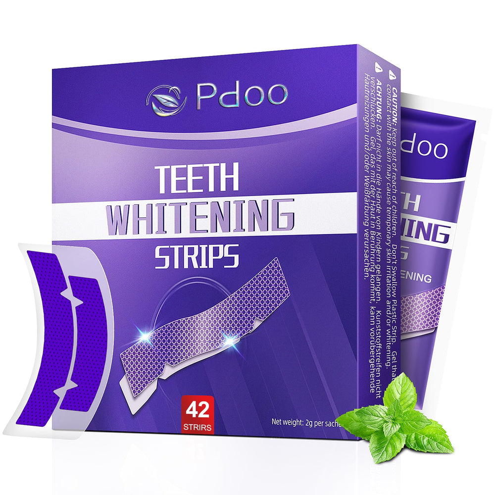 Pdoo empaque frontal mostrando 42 tiras y beneficio de tratamiento completo