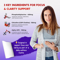 PEAKPURY: representación de la fórmula 13-en-1 para bienestar cognitivo.