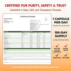 PEAKPURY vegan non-GMO gluten-free seal on bottle