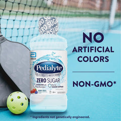 Pedialyte botella en mano durante entrenamiento para reponer electrolitos