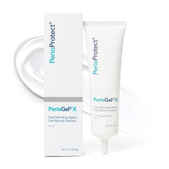 Perio Protect PerioGelX envase frontal mostrando etiqueta y tamaño 3 oz, ayuda higiene periodontal